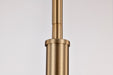SATCO/NUVO Alexis 1-Light Small Pendant 100W Maximum 120V Burnished Brass And Gold Finish (60-7939)
