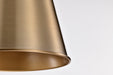 SATCO/NUVO Alexis 1-Light Small Pendant 100W Maximum 120V Burnished Brass And Gold Finish (60-7939)