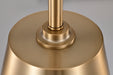SATCO/NUVO Alexis 1-Light Small Pendant 100W Maximum 120V Burnished Brass And Gold Finish (60-7939)