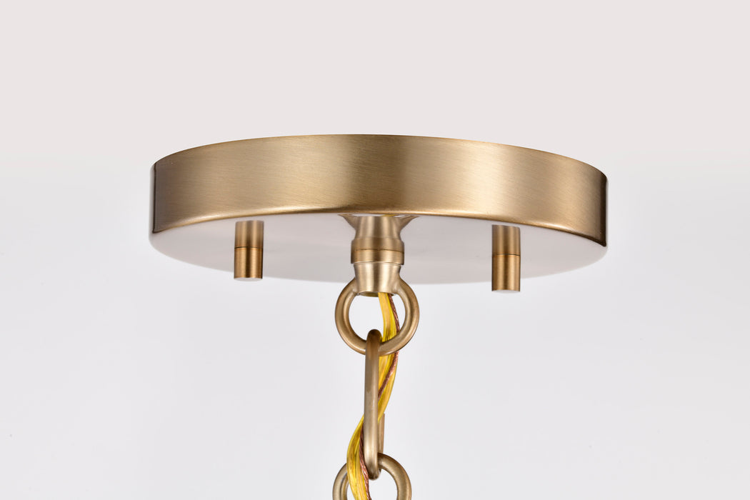 SATCO/NUVO Alexis 1-Light Small Pendant 100W Maximum 120V Burnished Brass And Gold Finish (60-7939)