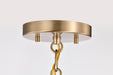 SATCO/NUVO Alexis 1-Light Small Pendant 100W Maximum 120V Burnished Brass And Gold Finish (60-7939)
