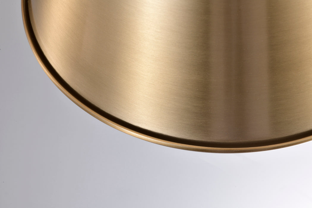 SATCO/NUVO Alexis 1-Light Small Pendant 100W Maximum 120V Burnished Brass And Gold Finish (60-7939)