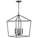 SATCO/NUVO Emma 4-Light Small Pendant 60W Maximum 120V Matte Black Finish (60-7941)