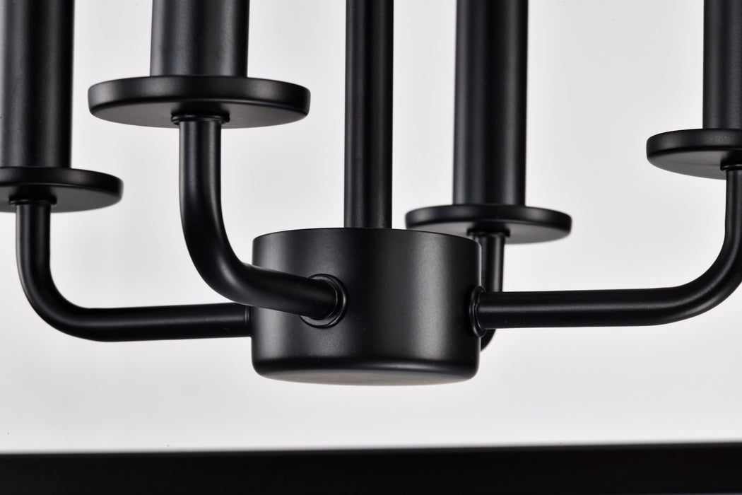 SATCO/NUVO Emma 4-Light Large Pendant 60W Maximum 120V Matte Black Finish (60-7942)
