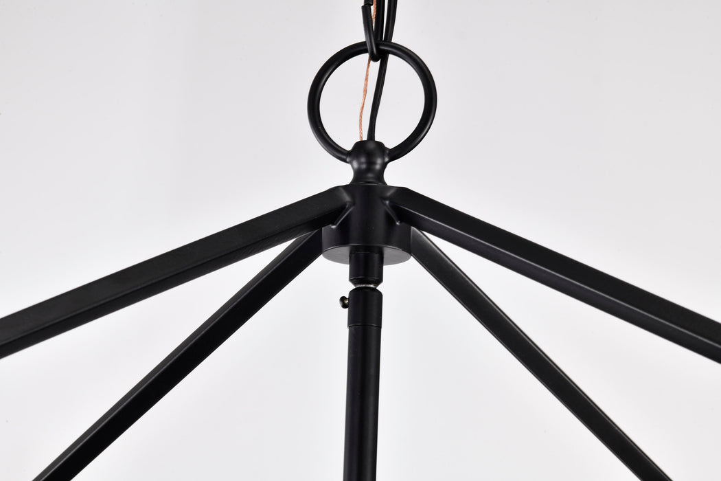 SATCO/NUVO Emma 4-Light Large Pendant 60W Maximum 120V Matte Black Finish (60-7942)