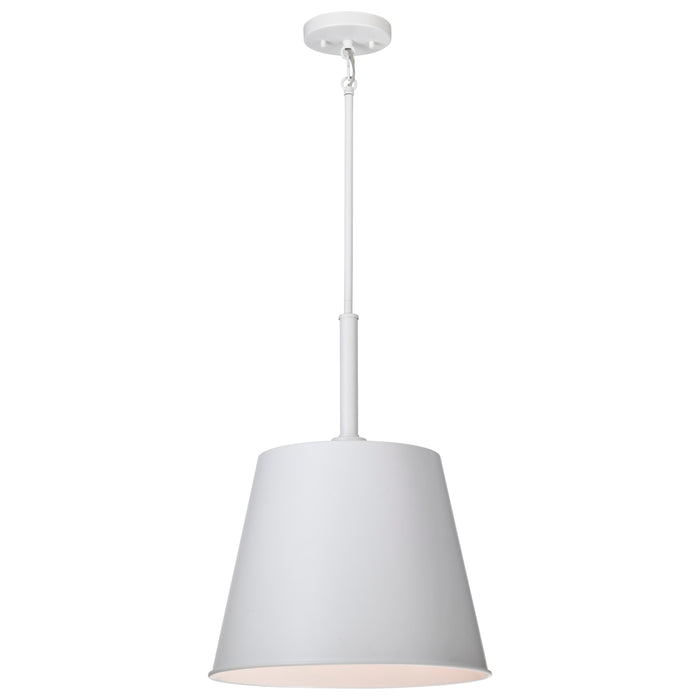 SATCO/NUVO Alexis 1-Light Large Pendant 100W Maximum 120V Matte White Finish (60-7948)