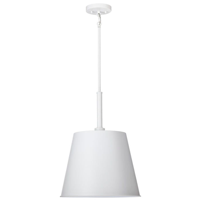 SATCO/NUVO Alexis 1-Light Large Pendant 100W Maximum 120V Matte White Finish (60-7948)