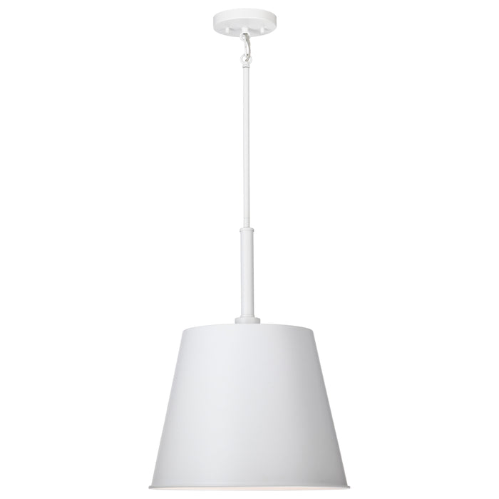 SATCO/NUVO Alexis 1-Light Large Pendant 100W Maximum 120V Matte White Finish (60-7948)