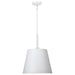 SATCO/NUVO Alexis 1-Light Large Pendant 100W Maximum 120V Matte White Finish (60-7948)