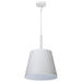 SATCO/NUVO Alexis 1-Light Large Pendant 100W Maximum 120V Matte White Finish (60-7948)