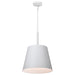 SATCO/NUVO Alexis 1-Light Large Pendant 100W Maximum 120V Matte White Finish (60-7948)
