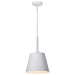 SATCO/NUVO Alexis 1-Light Small Pendant 100W Maximum 120V Matte White Finish (60-7949)