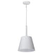 SATCO/NUVO Alexis 1-Light Small Pendant 100W Maximum 120V Matte White Finish (60-7949)