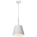 SATCO/NUVO Alexis 1-Light Small Pendant 100W Maximum 120V Matte White Finish (60-7949)