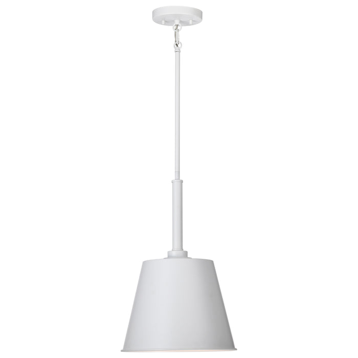 SATCO/NUVO Alexis 1-Light Small Pendant 100W Maximum 120V Matte White Finish (60-7949)