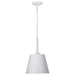 SATCO/NUVO Alexis 1-Light Small Pendant 100W Maximum 120V Matte White Finish (60-7949)