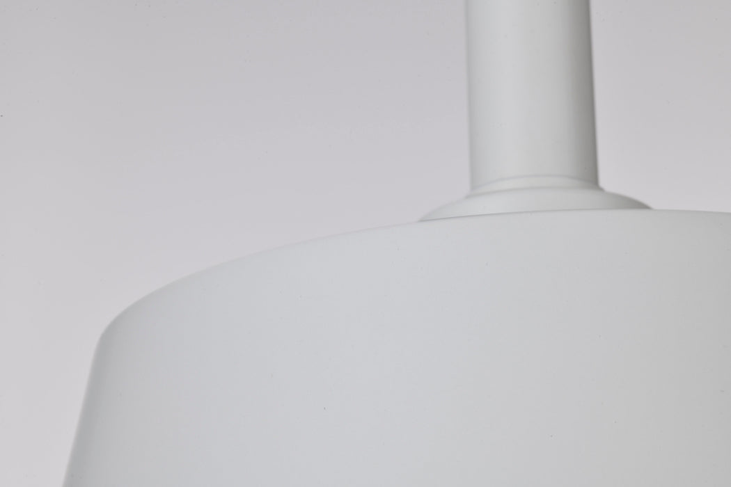 SATCO/NUVO Alexis 1-Light Small Pendant 100W Maximum 120V Matte White Finish (60-7949)
