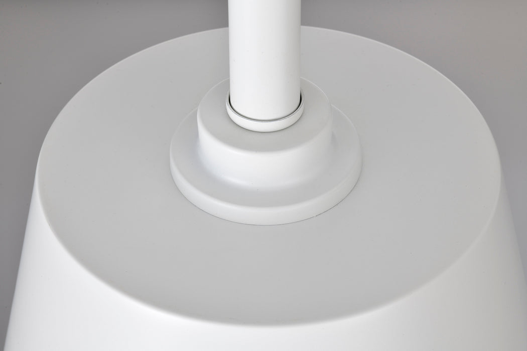 SATCO/NUVO Alexis 1-Light Small Pendant 100W Maximum 120V Matte White Finish (60-7949)