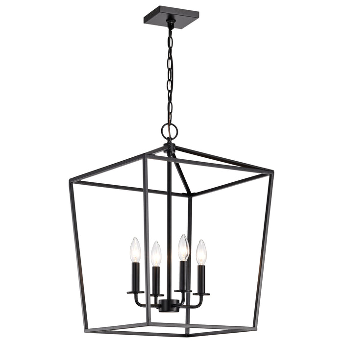 SATCO/NUVO Emma 4-Light Small Pendant 60W Maximum 120V Dark Bronze Finish (60-7951)