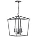 SATCO/NUVO Emma 4-Light Small Pendant 60W Maximum 120V Dark Bronze Finish (60-7951)