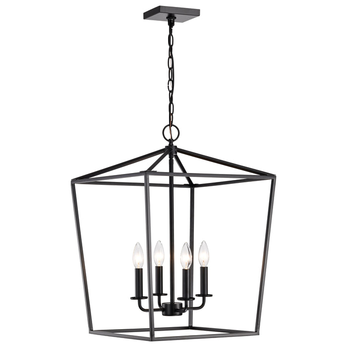 SATCO/NUVO Emma 4-Light Small Pendant 60W Maximum 120V Dark Bronze Finish (60-7951)