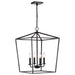 SATCO/NUVO Emma 4-Light Small Pendant 60W Maximum 120V Dark Bronze Finish (60-7951)