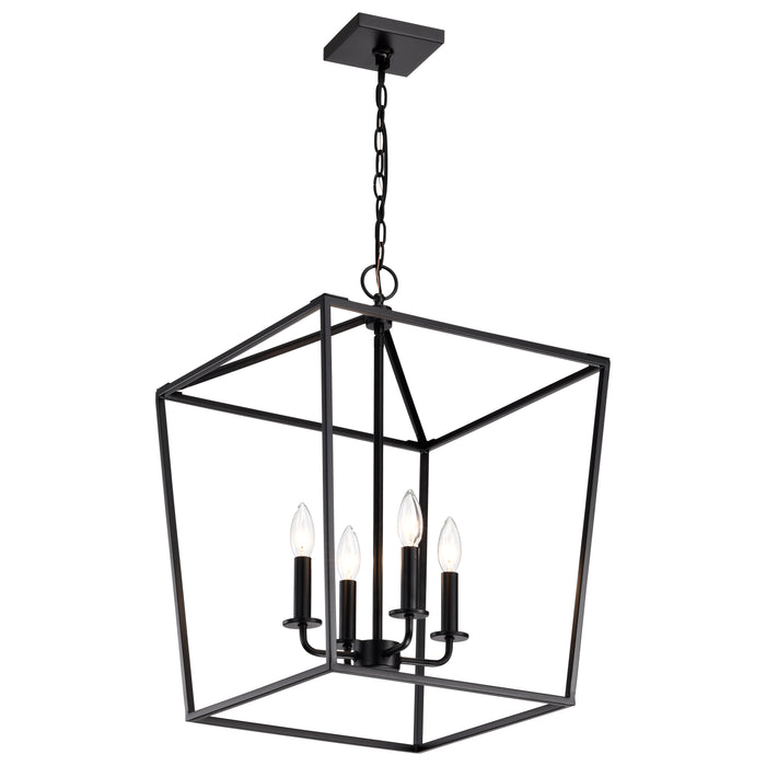 SATCO/NUVO Emma 4-Light Small Pendant 60W Maximum 120V Dark Bronze Finish (60-7951)