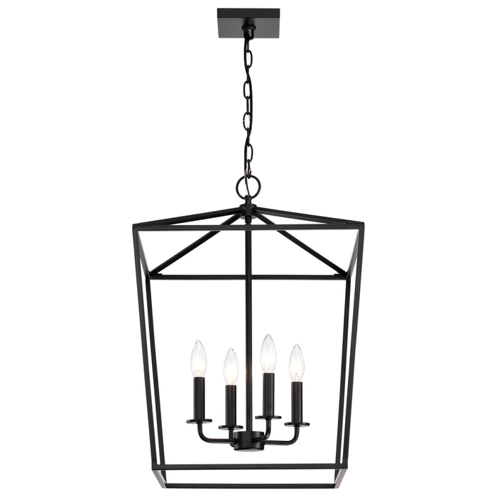 SATCO/NUVO Emma 4-Light Small Pendant 60W Maximum 120V Dark Bronze Finish (60-7951)