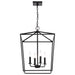 SATCO/NUVO Emma 4-Light Small Pendant 60W Maximum 120V Dark Bronze Finish (60-7951)