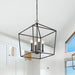 SATCO/NUVO Emma 4-Light Small Pendant 60W Maximum 120V Dark Bronze Finish (60-7951)