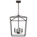 SATCO/NUVO Emma 4-Light Large Pendant 60W Maximum 120V Dark Bronze Finish (60-7952)