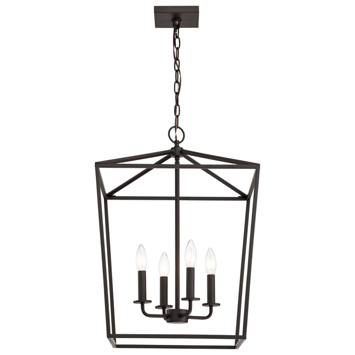SATCO/NUVO Emma 4-Light Large Pendant 60W Maximum 120V Dark Bronze Finish (60-7952)