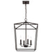 SATCO/NUVO Emma 4-Light Large Pendant 60W Maximum 120V Dark Bronze Finish (60-7952)