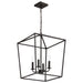 SATCO/NUVO Emma 4-Light Large Pendant 60W Maximum 120V Dark Bronze Finish (60-7952)