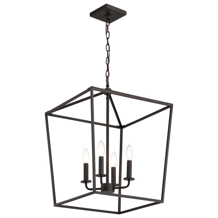 SATCO/NUVO Emma 4-Light Large Pendant 60W Maximum 120V Dark Bronze Finish (60-7952)