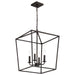 SATCO/NUVO Emma 4-Light Large Pendant 60W Maximum 120V Dark Bronze Finish (60-7952)