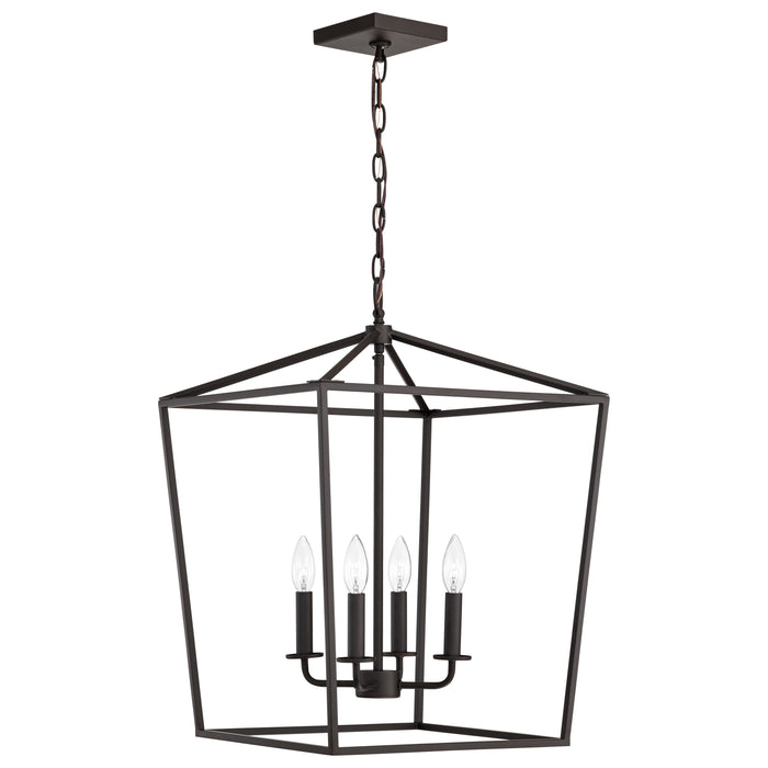 SATCO/NUVO Emma 4-Light Large Pendant 60W Maximum 120V Dark Bronze Finish (60-7952)