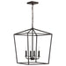 SATCO/NUVO Emma 4-Light Large Pendant 60W Maximum 120V Dark Bronze Finish (60-7952)
