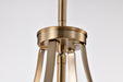 SATCO/NUVO Easton 1-Light Pendant 100W Maximum 120V Burnished Brass Finish White Linen Shade (60-7961)