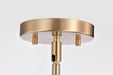 SATCO/NUVO Easton 1-Light Pendant 100W Maximum 120V Burnished Brass Finish White Linen Shade (60-7961)