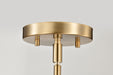 SATCO/NUVO Easton 3-Light Pendant 100W Maximum 120V Burnished Brass Finish White Linen Shade (60-7962)