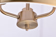 SATCO/NUVO Easton 3-Light Pendant 100W Maximum 120V Burnished Brass Finish White Linen Shade (60-7962)