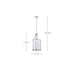 SATCO/NUVO Easton 1-Light Pendant 100W Maximum 120V Polished Nickel Finish White Linen Shade (60-7971)