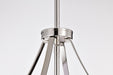 SATCO/NUVO Easton 3-Light Pendant 100W Maximum 120V Polished Nickel Finish White Linen Shade (60-7972)