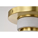 SATCO/NUVO Collins 8 Inch Flush Mount Ceramic With Gold Accents (60-8001)