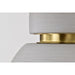 SATCO/NUVO Collins 8 Inch Flush Mount Ceramic With Gold Accents (60-8001)