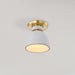 SATCO/NUVO Collins 8 Inch Flush Mount Ceramic With Gold Accents (60-8001)