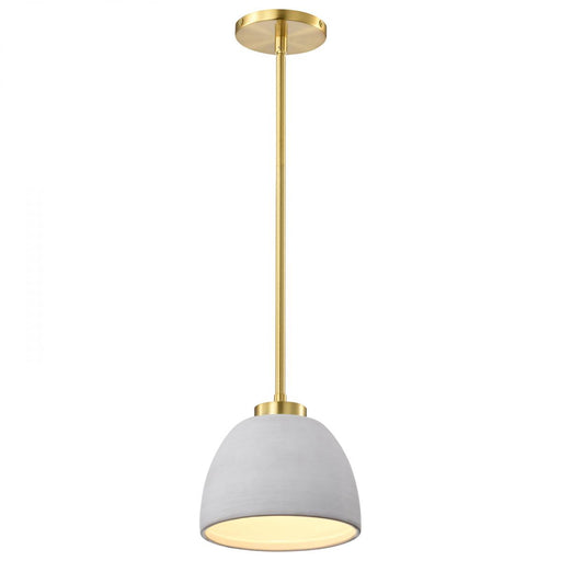 SATCO/NUVO Collins 8 Inch Flush Mount Ceramic With Gold Accents (60-8002)
