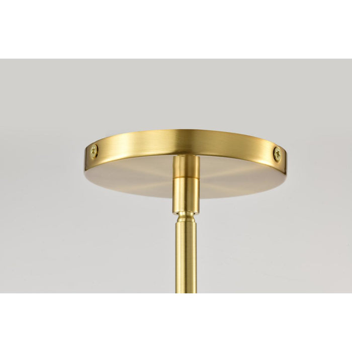 SATCO/NUVO Collins 8 Inch Flush Mount Ceramic With Gold Accents (60-8002)