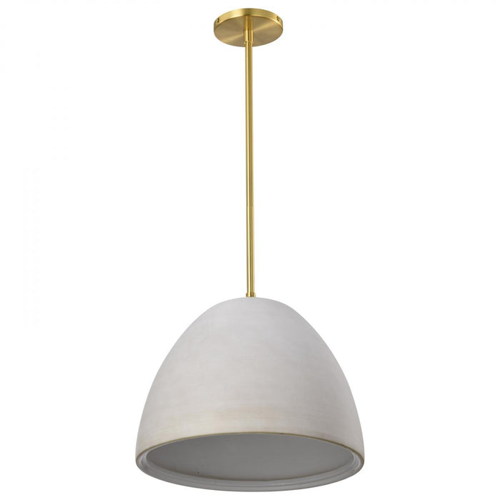 SATCO/NUVO Collins 14 Inch Flush Mount Ceramic With Gold Accents (60-8003)